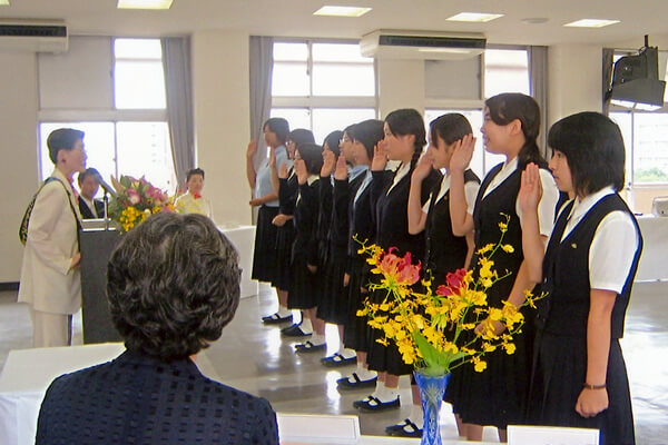兵庫県播磨高等学校 Sクラブ　認証式